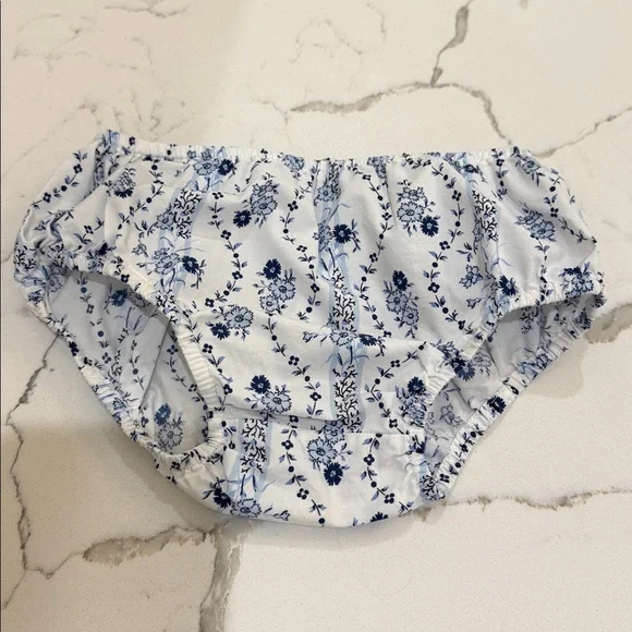 Hill House Baby Ellie Nap Dress with Bloomers in Blue Floral Print 12-18M - Picture 4 of 7